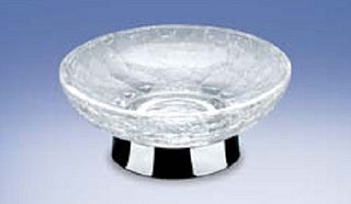 Windisch by Nameek's Addition Cracked Crystal Glass Soap Dish 92131