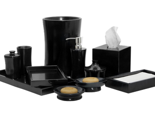 MarbleCrafter Vinca Jet Black Marble Bath Collection