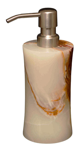 MarbleCrafter Vinca Light Green Onyx Soap Dispenser