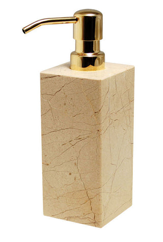 MarbleCrafter Myrtus Verona Beige Marble Soap Dispenser