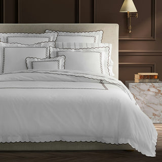 Matouk Classic Chain Scallop Bed Linen Collection