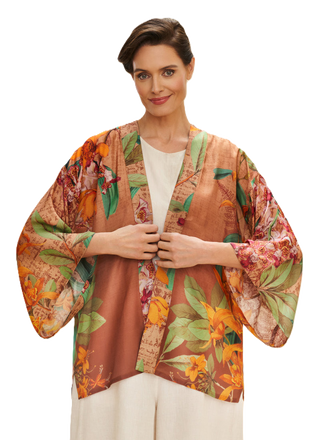 Powder Taupe Botany Bliss Kimono Jacket