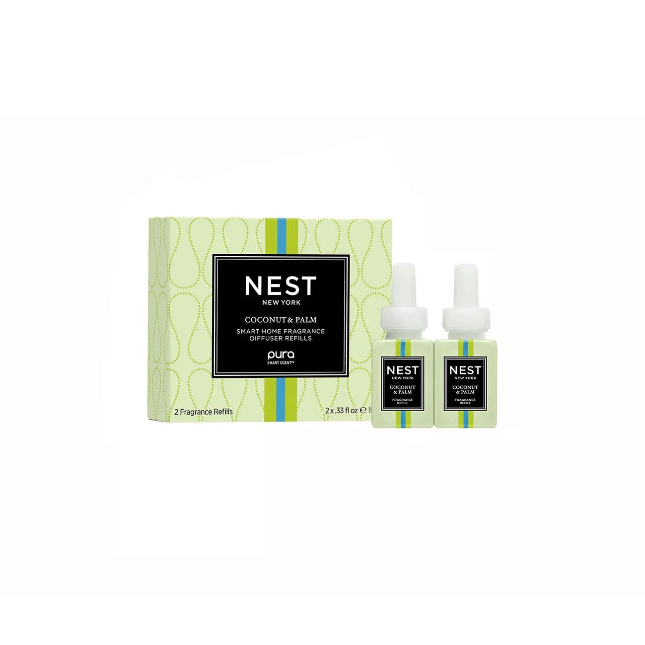 nest coconut palm NEST Coconut & Palm Refill Duo for Pura Smart Home Fragrance Di