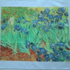 Gerbrend Vincent Van Gogh Irises Handkerchief #131/08