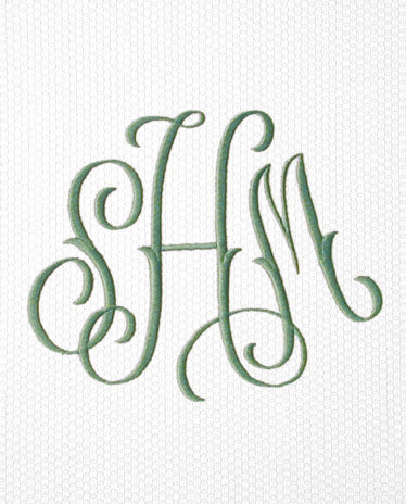 Matouk Swiss Embroidery Monogram - 2026 | Opulence of Southern Pines