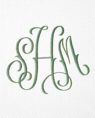 Matouk Swiss Embroidery Monogram for a Shower Curtain - 2026