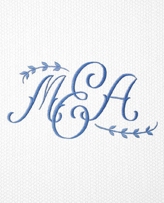 Matouk Swiss Embroidery Monogram for a Shower Curtain - 2029