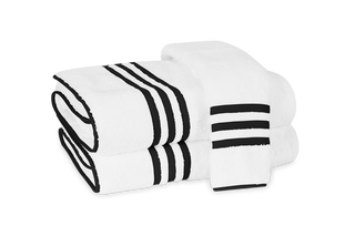 Matouk Newport Terry Towels with Applique Tape