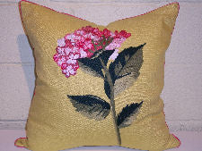 Pablo Mekis Decorative Pillow - Hortencia Rosada