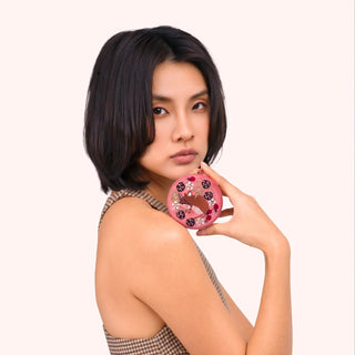 Powder Round Velvet Jewelry Box