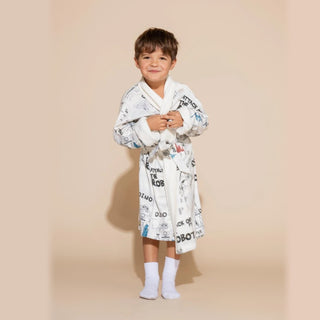 Wrap Up Robot Attack Kids Robe