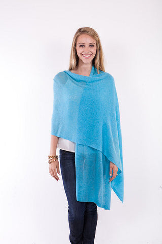 Alashan 100% Cashmere Solid Color Travel Wrap - 5 Ways to Wear