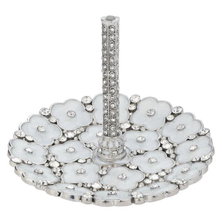 Olivia Riegel White Enamel Clover Ring Holder