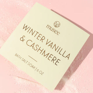 Musee Winter Vanilla & Cashmere Mini Bath Salt Soak