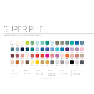 Abyss & Habidecor Super Pile Towels - Sizes/Colors