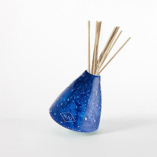 Alixx Artisan Glass Diffuser Vase Fleur de Lagoon - Navy Bubble - VASE ONLY