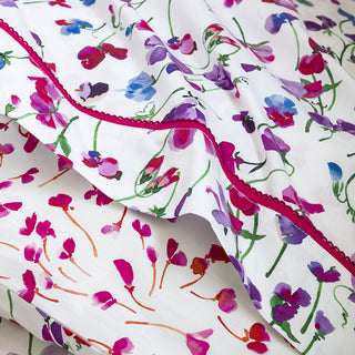 Anne De Solene Capucine Luxury French Bed Linens - Closeup Sheet
