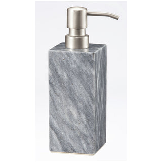 MarbleCrafter Myrtus Cloud Gray Marble Polished Finish Square Soap Dispenser