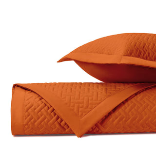 Home Treasures Basket Weave Quilted Coverlets - Clementine