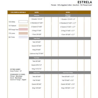 Celso de Lemos Estrela Luxury Bed Linens - Sizes/Colors
