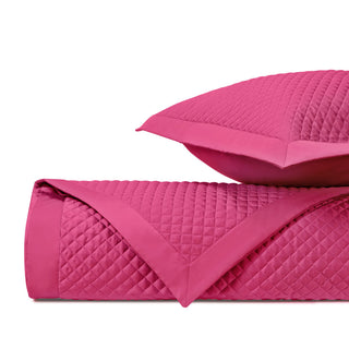 Home Treasures Diamond Quilted Bed Linens - Bright Pink