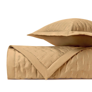 Home Treasures Fil Coupe Provenza Linen Quilted Bed Linens - Gold