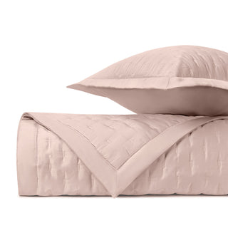 Home Treasures Fil Coupe Provenza Linen Quilted Bed Linens - Light Pink