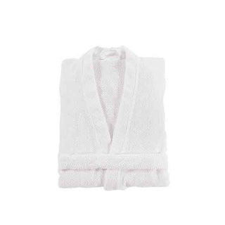Graccioza Bee Waffle Kimono Bath Robe - White