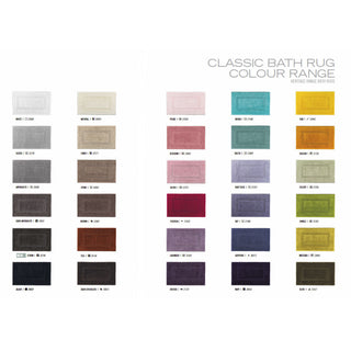 Graccioza Classic Bath Rug - Color Pallette