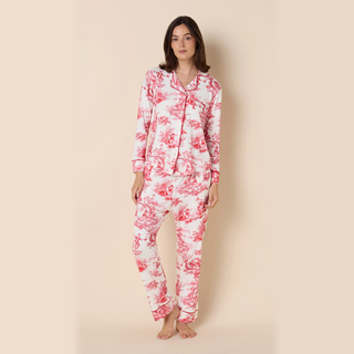The Cat's Pajamas Idle Hours Pima Knit Long-Sleeved Pajama Set