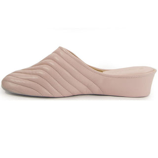 Jacques Levine Indoor Classic Pink Pleated Slipper