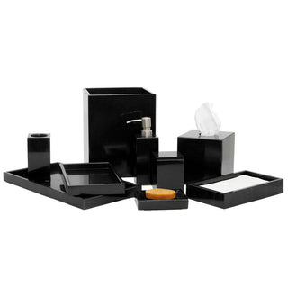 MarbleCrafter Myrtus Jet Black Marble Bath Collection