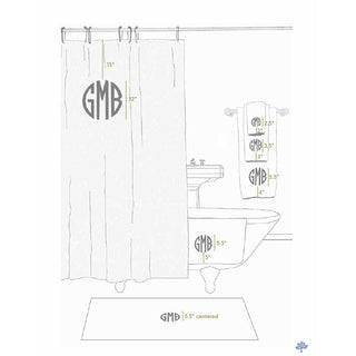 Matouk Monogram Sizing and Placements