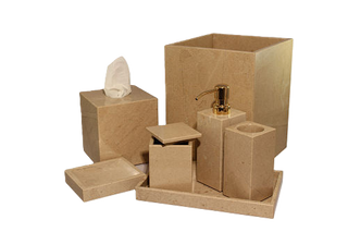 MarbleCrafter Myrtus Verona Beige Marble Bath Collection