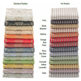 Tessitura Pardi Damasco and Iris Rustica Towel Colors