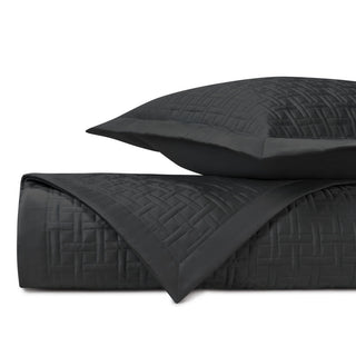 Home Treasures Parquet Quilted Coverlets - Black