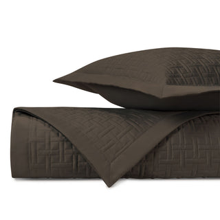 Home Treasures Parquet Quilted Coverlets - Chocolate