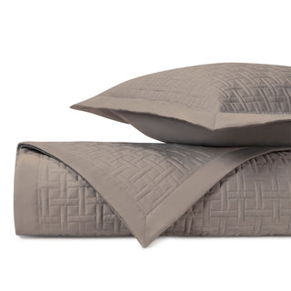 Home Treasures Parquet Quilted Coverlets - Mist Gray