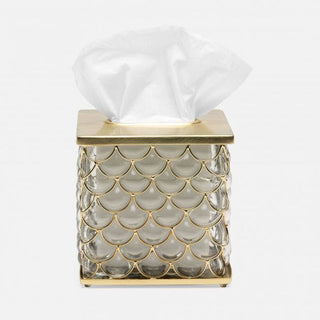 Pigeon & Poodle Gila Bath Collection - Brushed Gold - Tissue Box