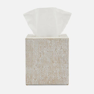 Pigeon & Poodle Ghent Bath Collection - Whitewashed - Tissue Box