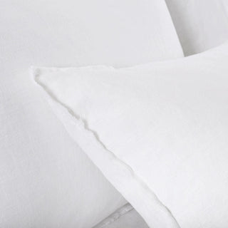 Pom Pom Blair White Duvet & Shams - Detail