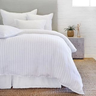 Pom Pom Blake White/Ocean Duvet & Shams