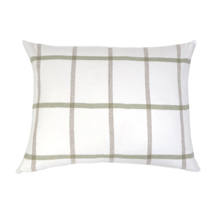 Pom Pom Copenhagen White/Olive Blanket & Pillows - Big Pillow