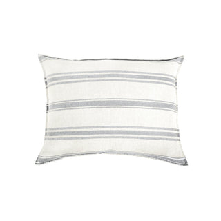 Pom Pom Jackson Cream/Gray Duvet & Shams - Big Pillow