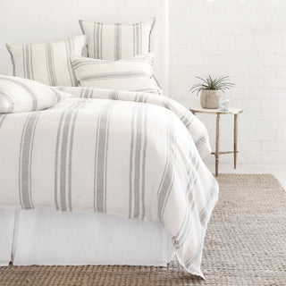 Pom Pom Jackson Cream/Gray Duvet & Shams