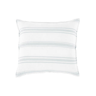 Pom Pom Jackson White/Ocean Duvet & Shams - Euro