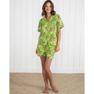 Printfresh Bagherra Short Sleep Set - Green Apple