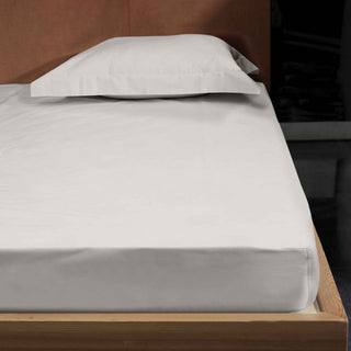 Signoria Gemma 200tc Percale Bed Linens - Fitted Sheet Pearl