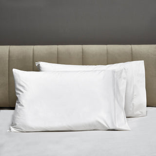 Signoria Gemma 200tc Percale Bed Linens - Pillowcase Shite