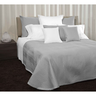 Signoria Letizia 300tc Quilted Coverlet & Shams - Silver Moon